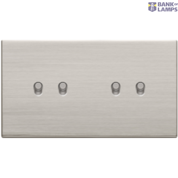 Plate 6M brushed nickel L2P4P6P7Pg image 1