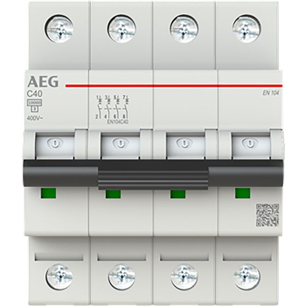 Circuit breaker 4P C Kar. 40A, 10kA image 1