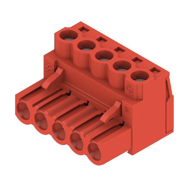 PCB plug-in connector, female plug, 5.08 mm, Number of poles: 5, 180°, Clamping yoke connection, Clamping range, max. : 4 mm², Box image 1
