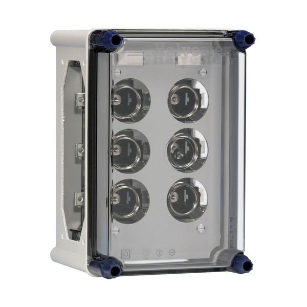 Power distr.encl. 2x63A DIII incl. bus bars image 3