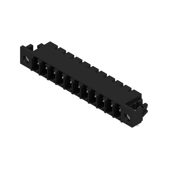 PCB plug-in connector, male header, Solder flange, THT/THR solder connection, 3.81 mm, Number of poles: 11, 90°, Solder pin length (l): 3.2 mm, tinned, black, Box image 2