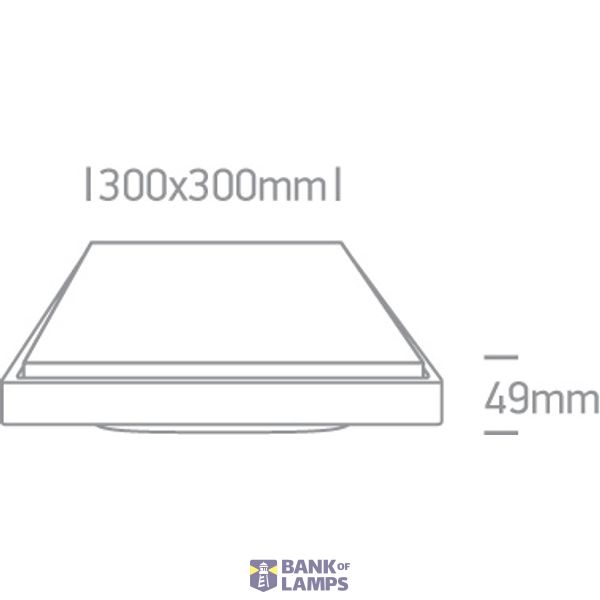 WHITE PLAFO 30W WW IP54 230V image 2