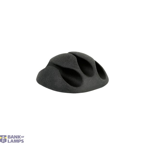 Self-adhesive cable holder UKSO-3, 3xØ6.5mm, color: black image 1