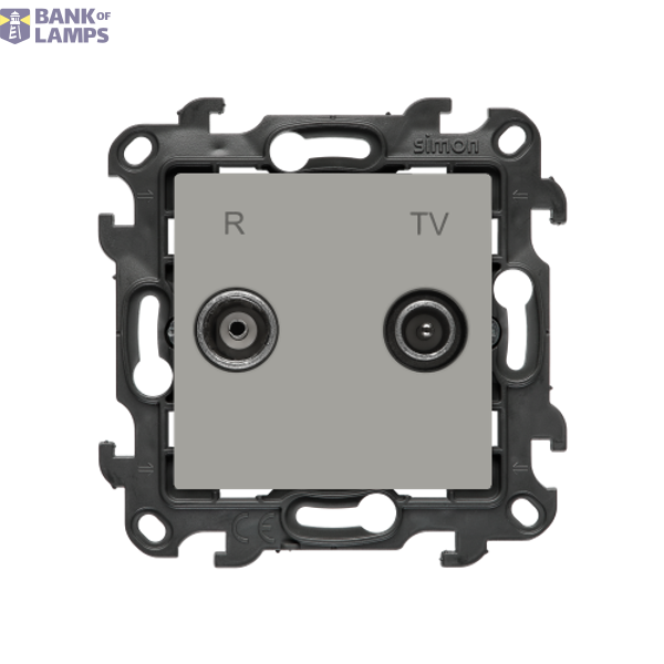 SOON ON SALE, RTV final aerial socket for pass-through socket, (module), Simon 24, IP20, cashmere image 1