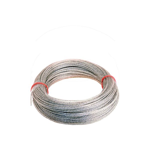 Brass-coated steel rope covered in plastic, ? 3 mm, 100 m long image 1