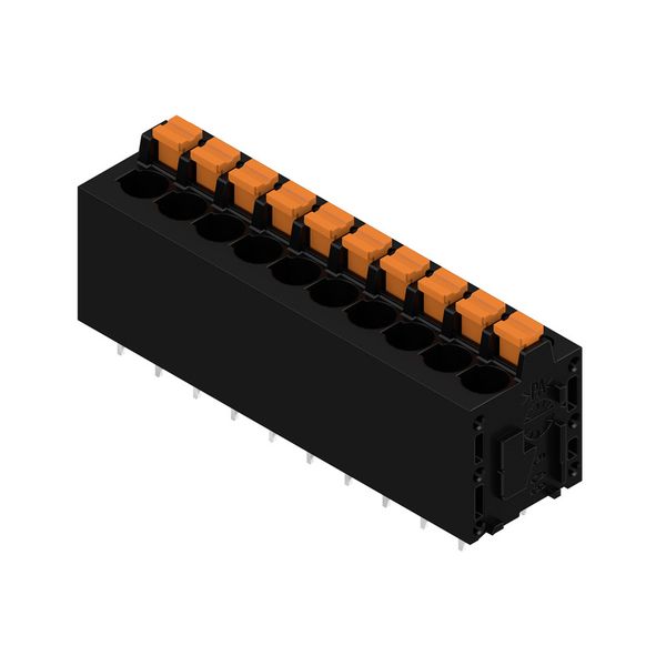Printed circuit board terminals, 5.08 mm, Number of poles: 10, 180°, Solder pin length (l): 3.5 mm, tinned, black, PUSH IN with actuator, Clamping range, max. : 2.5 mm², Box image 2