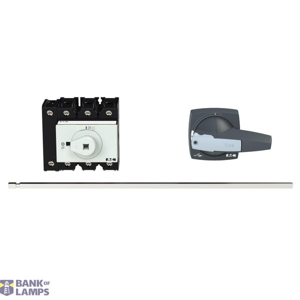P3 Main switch, 80 A,Rear mounting, 4 pole, Form M4/K2-G, Gray, Short  image 3