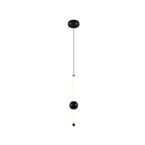 Melita LED pendant 13 cm matt black image 1