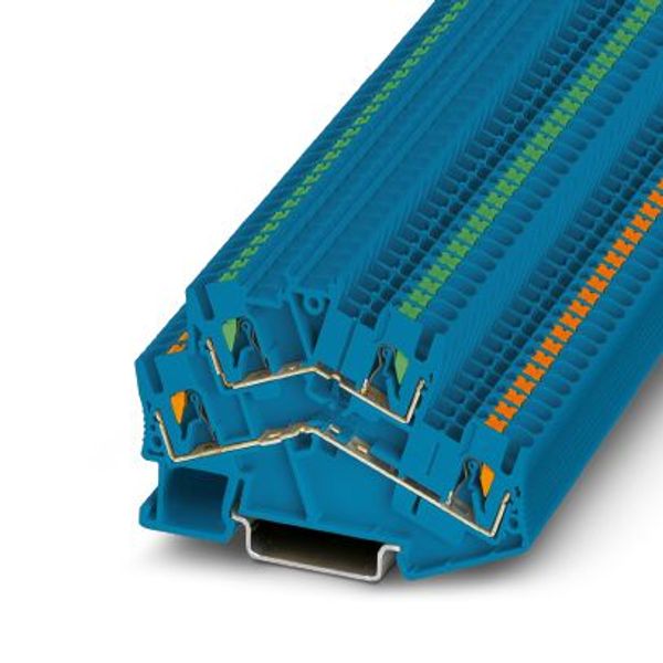 PTTBS 2,5 BU/U-OG/O-GN - Double-level terminal block image 2