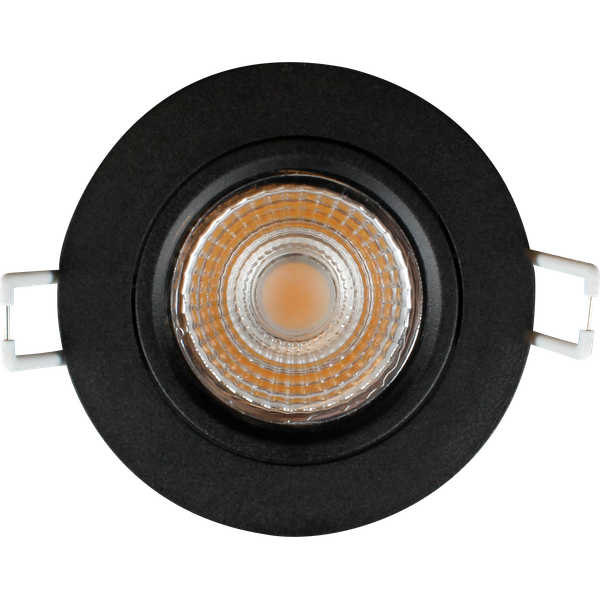 HALUX LED Slim Downlight 6W Dimmable CCT 2700K/3000K 461Lm 36° CRI>95 Flicker-Free Cutout 68 mm (Internal Driver Included) IP44 IK04 Black THORGEON image 4