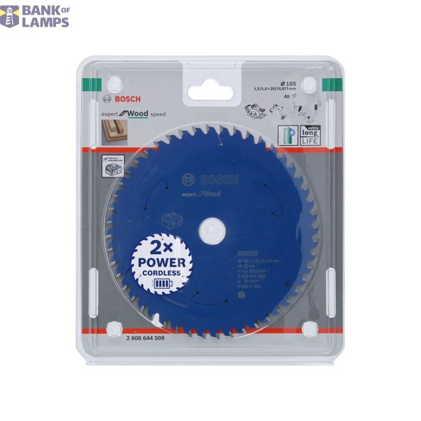 Expert for Wood Circular Saw Blade for Cordless Saws 165x1.5/1x20 T48 image 2