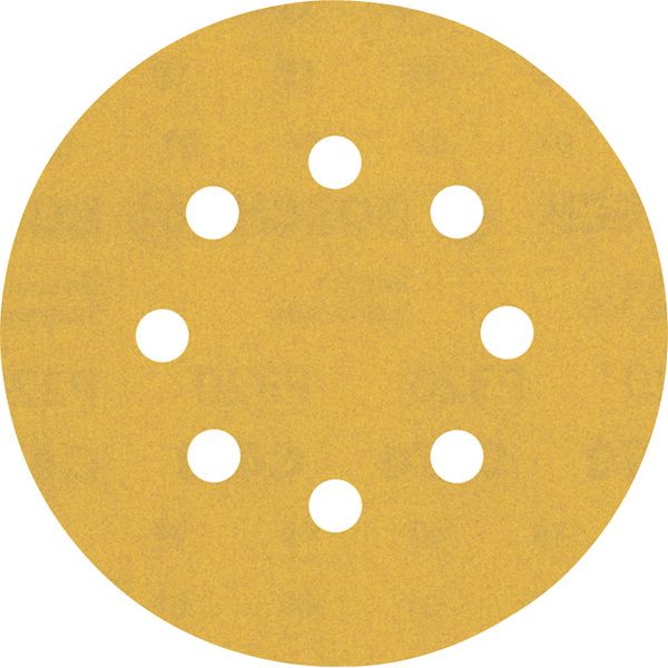 EXPERT C47 Sandpaper with 8 holes for Random Orbital Sanders 125 mm, G 32 5-pc image 1