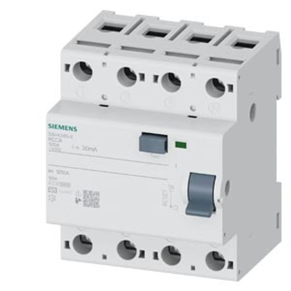 RCCB, 4-pole, type AC, In: 125 A, 30 mA, Un AC: 400 V image 1