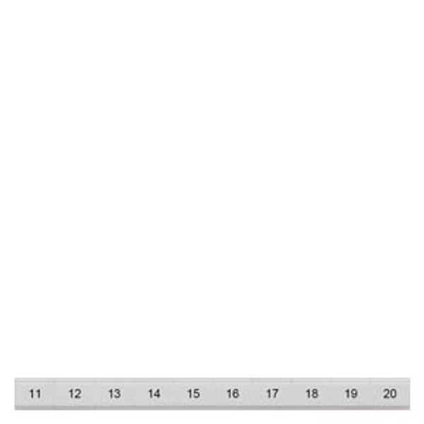 Inscription label, flat, with 11-20, vertical, terminal width: 8.2 mm, H: 6.4 mm image 1