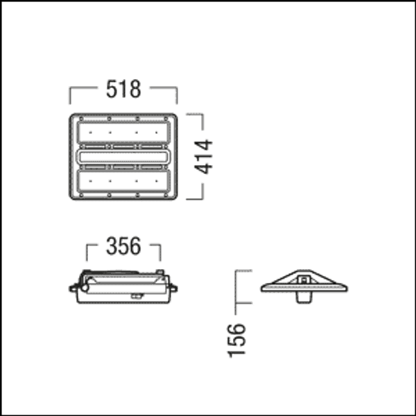 CR2PL M25k-840 PC WB MWDABC WH - LED high-bay luminaire image 2