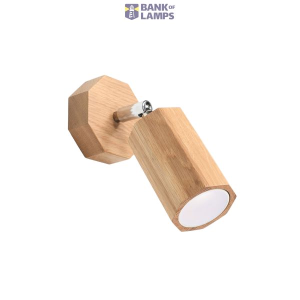 WALL LAMP ZEKE OAK GU10 1X40W IP20 image 8
