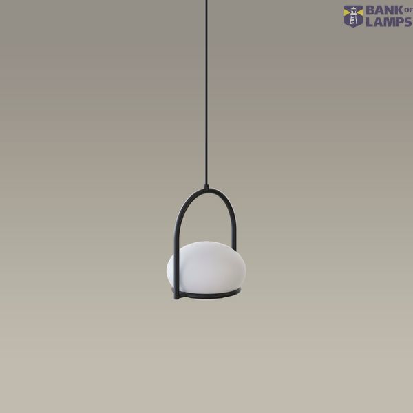Pendant Coco Single for Deltatrack E14 7W Black image 1