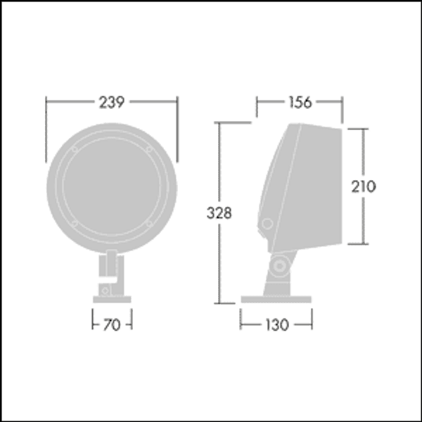 CONT3 12L105-830 NB HFX 6K ANT - LED floodlight image 3
