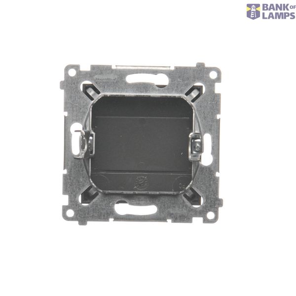 Double two-way switch without pictogram, (module), 10AX, Screw, black matt image 1
