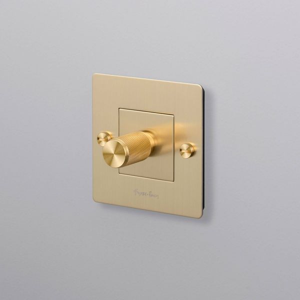EU 1G DIMMER / 250W LED / CROSS / WITH LOGO / BRASS image 1