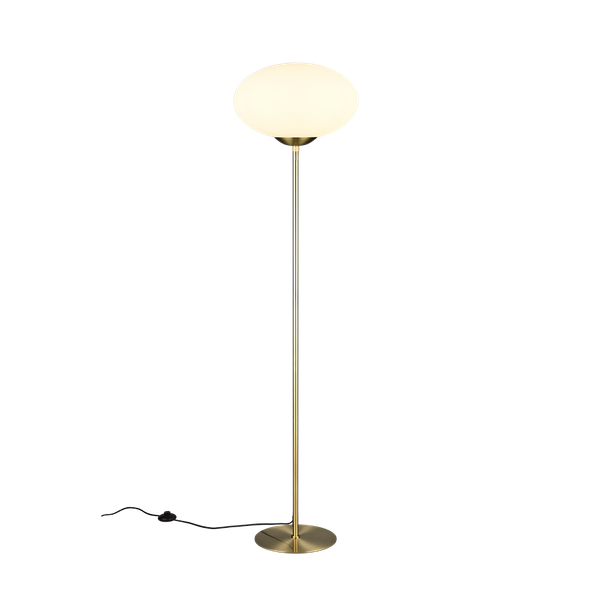 Fomento floor lamp E27 matt brass/white image 1