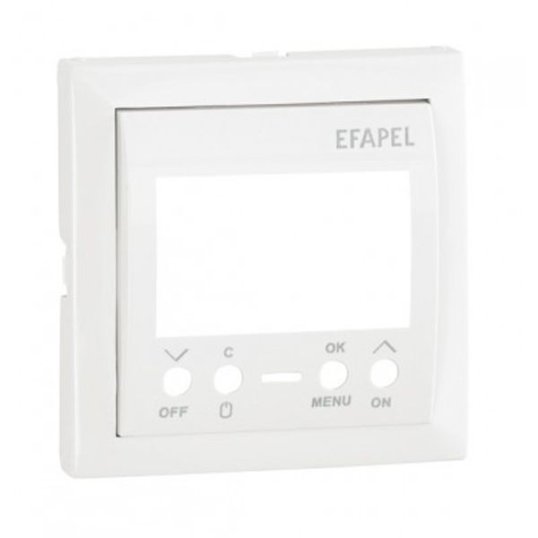 COV PLATE F/ONE CIRC DIG TIME SWITCH MATTE WH image 1