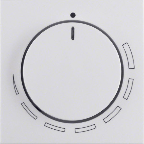 Centre plate for speed cont., setting knob, S.1/B.3/B.7, p. white glos image 1