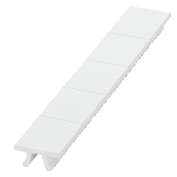 Labeling plate, front, width: 16.2 mm, snap-on mounting, white, 35 mm2 image 1