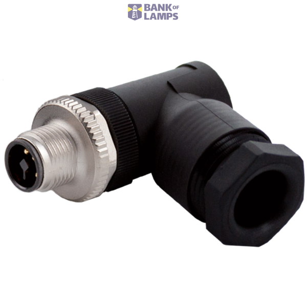 M12 Power male 90° L-cod. screw terminal 5-pol., max. 2,5mm², 8 - 13mm image 2