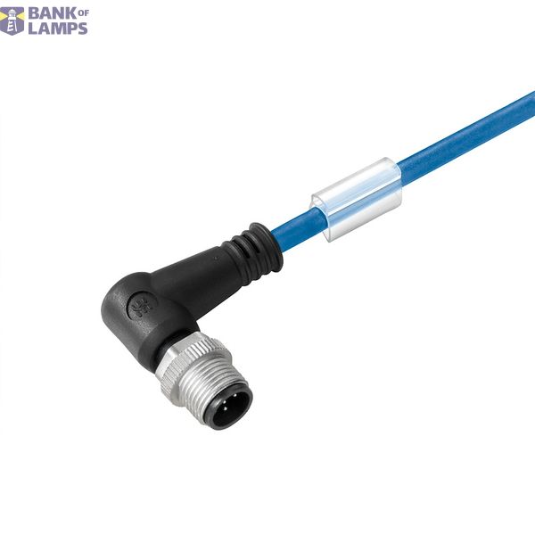 Sensor-actuator Cable, M12, Number of poles: 5, 1 m, pin, 90°, LED: No image 1