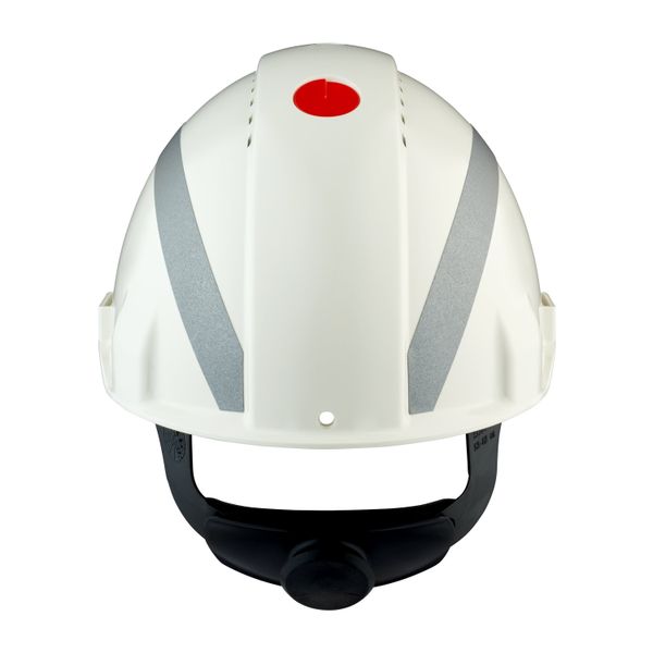 3M™ Hard Hat, Uvicator, Ratchet, Ventilated, Reflective, Plastic Sweat image 1