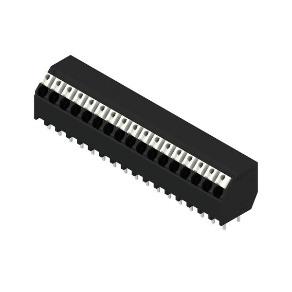 Printed circuit board terminals, 3.81 mm, Number of poles: 17, 135°, Solder pin length (l): 3.5 mm, black, PUSH IN with actuator, Clamping range, max. : 1.5 mm², Tube image 2