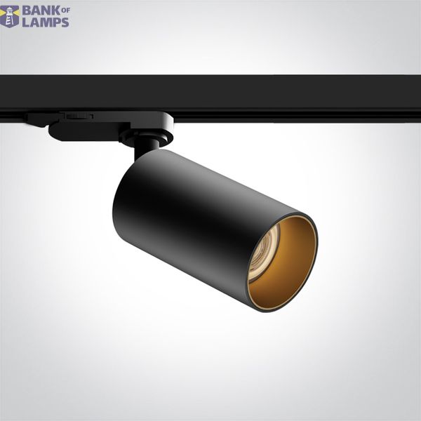 65105DT/B BLACK 10W GU10 TRACK SPOT 100-240V DARK LIGHT image 1