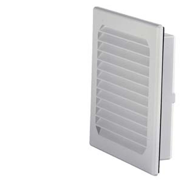 Outlet filter, cutout: B: 125 mm, H: 125 mm, RAL 7035, IP54 image 1