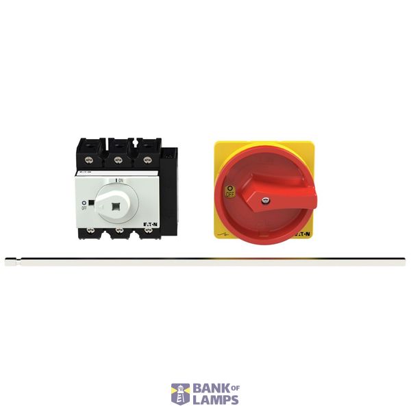 P3 Main switch, 80 A,Rear mounting, 3 pole, Form M4/SVB, Red, Door cou image 6