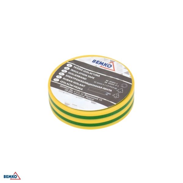 INSULATION TAPE 19cmx20m YELLOW-GREEN image 1
