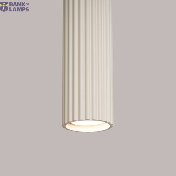Minimalist KARBON pendant lamp with three pendants and a beige ceiling plate 3xGU10 image 9