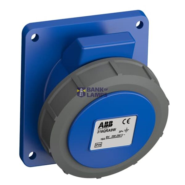 316QRA9W Panel mounted socket image 1