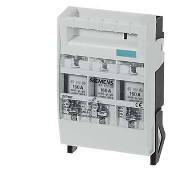 SENTRON, fuse switch disconnector 8HP, 3-pole, NH1, 255 A image 1