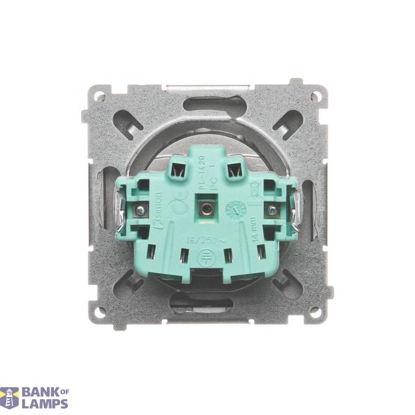Double two-way switch, (module), 10AX, Screw, white image 1