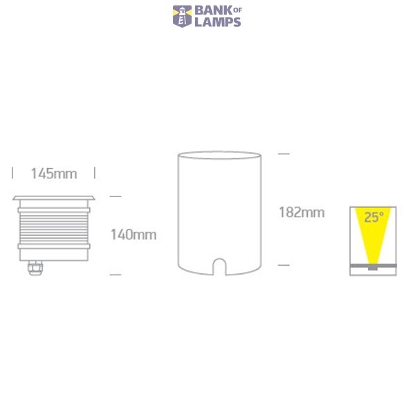 SS316 INGROUND 20W COB WW IP67 230V DIMMABLE image 3