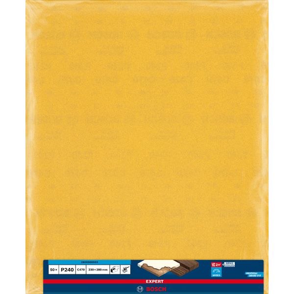 EXPERT C47 Sandpaper for Handsanding 23 x 28 mm, G 24 image 1