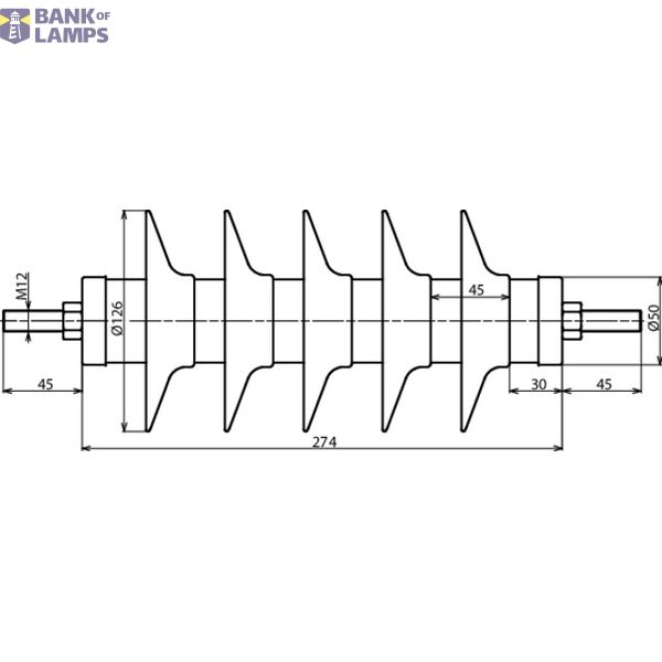 DEHNmid MV arrester Ur: 31kV In: 10kA line disch. class 1 normal creep image 2