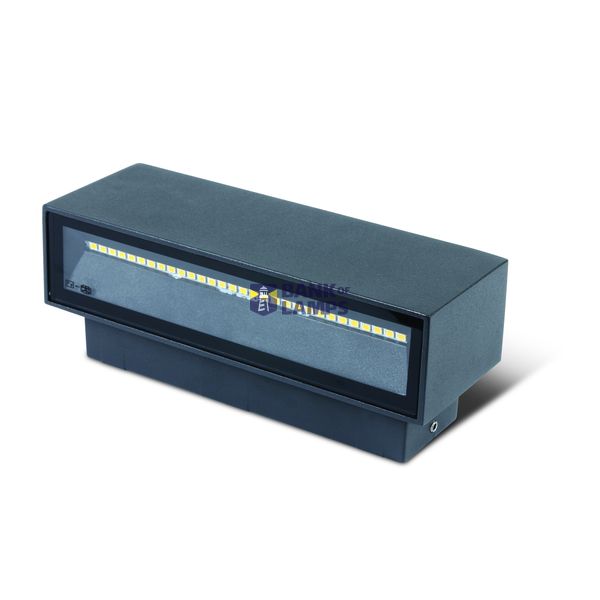 ANTHRACITE WALL LIGHT 2x6W WW IP54 230V image 2
