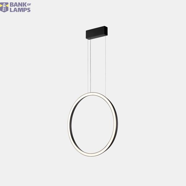 Pendant Circular Vertical Side ø600 Surface LED 31.7W 1109lm 2400K Black image 1