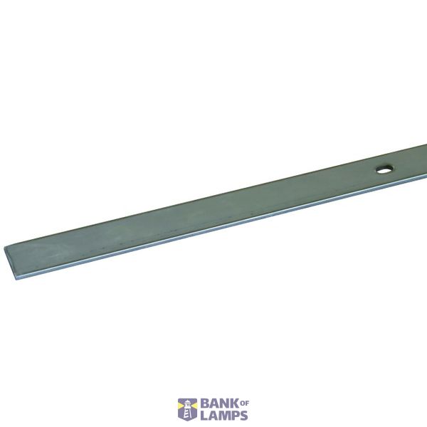 Connection lug Fl 30x3.5 mm StSt L 3000 mm with 5 bores 6.5x12 mm image 1