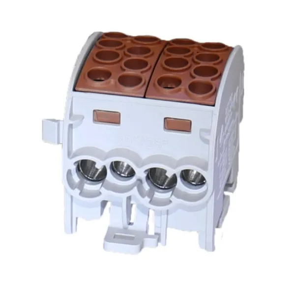 SCB 35-2 Branch distribution block Al/Cu 80220 SIMBLOCK brown image 1
