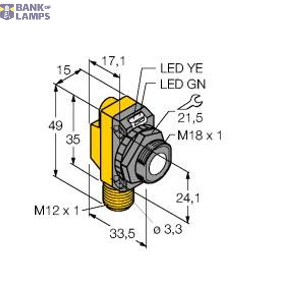 Ultrasonic Sensor diffuse mode sensor   QS18UNAEQ8 image 2