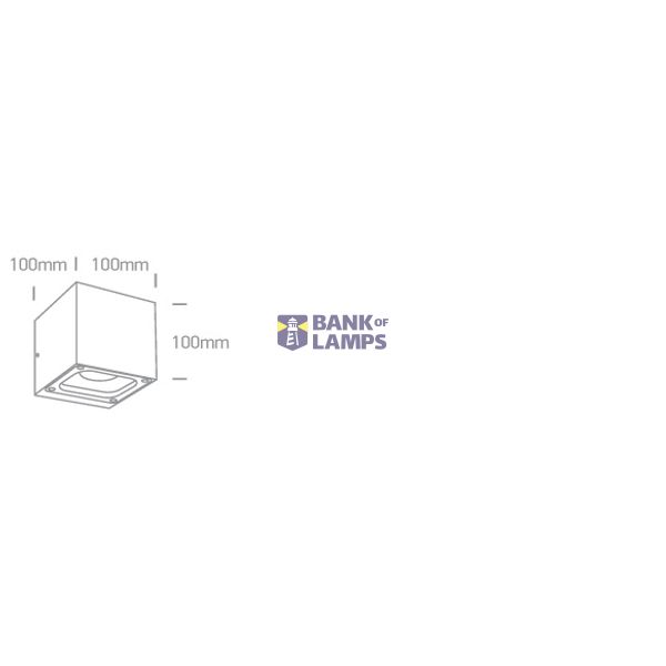 ANTHRACITE WALL 2x6W WW IP65 230V image 2