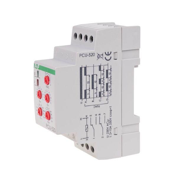 2-function time relay (setting 2 times T1 T2, contact: 2xNO/NC 230V image 1